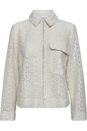 SisterS point Dames, Blouses & Shirts, Wit, Maat: XL Katoen