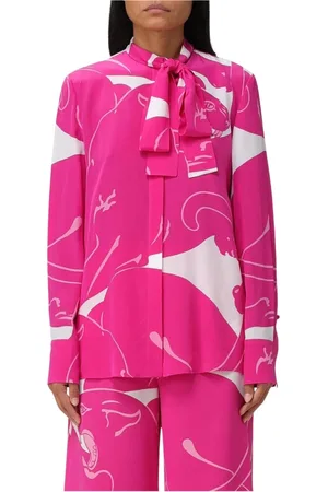 VALENTINO Dames, Blouses & Shirts, Roze, Maat: S Zijde