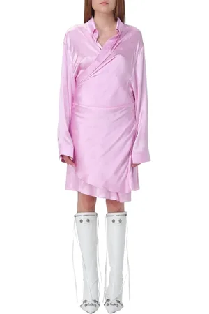 Balenciaga Dames, Jurken, Roze, Maat: S Zijde