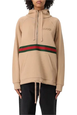 Gucci Dames, Sweatshirts & Hoodies, Bruin, Maat: XS Katoen