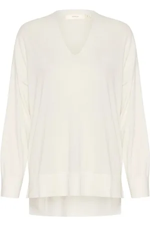 INWEAR Dames, Truien, Wit, Maat: S Katoen