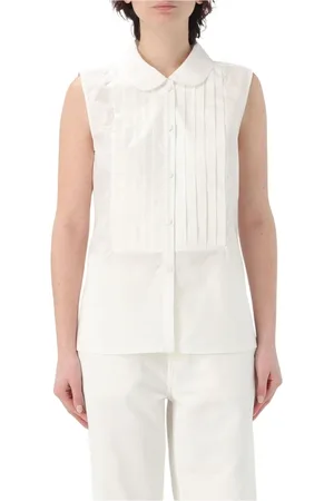A.P.C. Dames, Blouses & Shirts, Wit, Maat: S Katoen