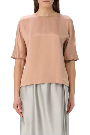 Giorgio Armani Dames, Tops, Roze, Maat: 2XL Zijde
