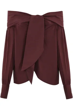 LIVIANA CONTI Dames, Blouses & Shirts, Bruin, Maat: M Katoen