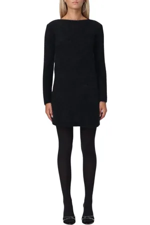 BLUMARINE Dames, Jurken, Zwart, Maat: S Wol