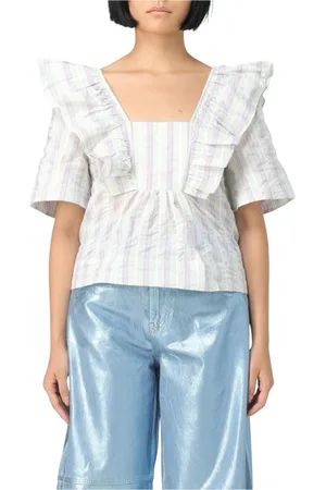 Ganni Dames, Blouses & Shirts, Groen, Maat: S