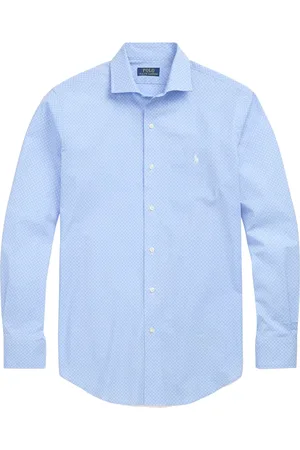 Ralph Lauren Heren, Overhemden, Blauw, Maat: M Katoen