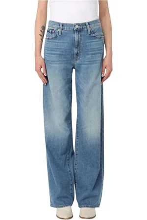 Mother Dames, Jeans, Blauw, Maat: W27