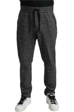 Dolce & Gabbana Heren, Broeken, Grijs, Maat: L Wol
