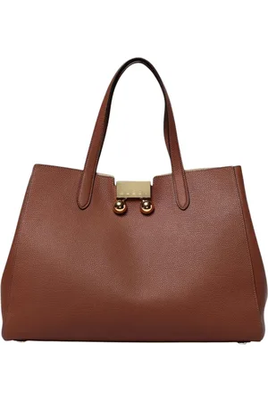 Marni Dames, Tassen, Bruin, Maat: ONE Size Leer