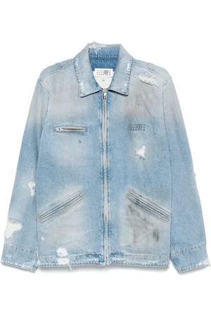 Maison Margiela Heren, Overhemden, Blauw, Maat: L Denim