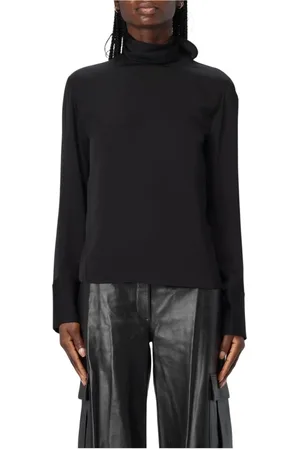 THEORY Dames, Blouses & Shirts, Zwart, Maat: L Zijde