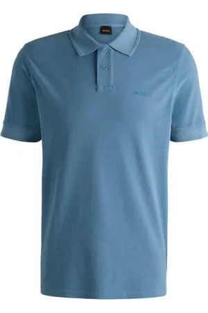 HUGO BOSS Heren, Tops, Blauw, Maat: L Katoen