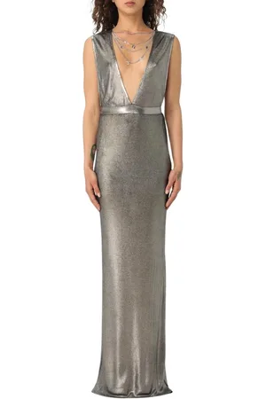 Elisabetta Franchi Dames, Jurken, Grijs, Maat: M
