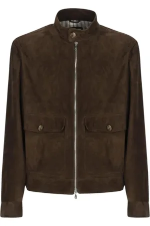 Brunello Cucinelli Heren, Jassen, Bruin, Maat: L