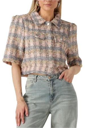 Studio Amaya Dames, Blouses & Shirts, Veelkleurig, Maat: L Linnen