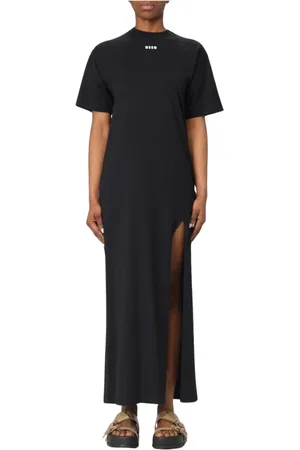 Msgm Dames, Jurken, Zwart, Maat: M