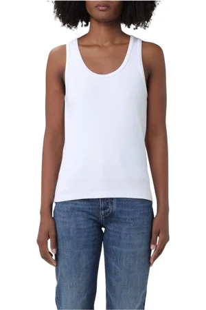 Bottega Veneta Dames, Tops, Wit, Maat: S Katoen