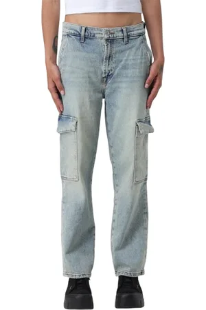 7 for all Mankind Dames, Jeans, Blauw, Maat: W28 Katoen