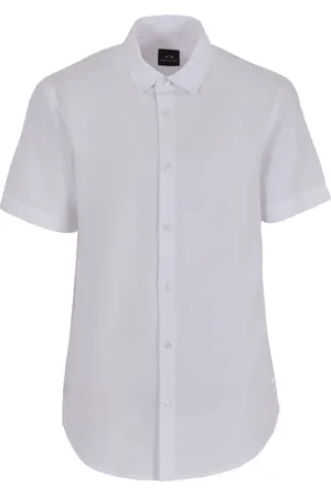 Armani Exchange Heren, Overhemden, Wit, Maat: S Katoen