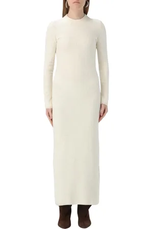 Jil Sander Dames, Jurken, Wit, Maat: S Wol