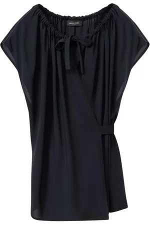 Fabiana Filippi Dames, Blouses & Shirts, Blauw, Maat: M Zijde