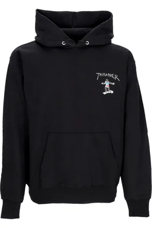 Thrasher Heren, Sweatshirts & Hoodies, Zwart, Maat: S Katoen