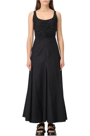 Sportmax Dames, Jurken, Zwart, Maat: XS Katoen