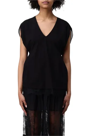 Twin-Set Dames, Tops, Zwart, Maat: M Chiffon