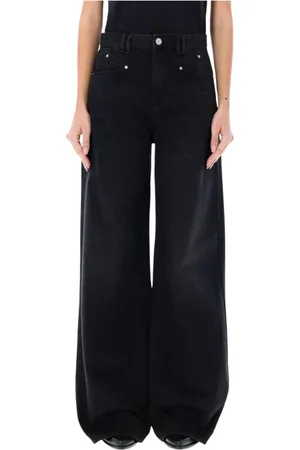 Isabel Marant Dames, Jeans, Zwart, Maat: S Katoen