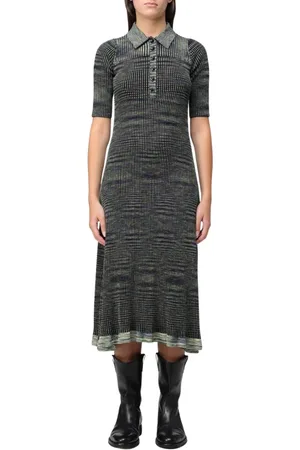 Proenza Schouler Dames, Jurken, Groen, Maat: L Katoen