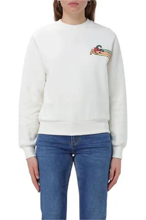 A.P.C. Dames, Sweatshirts & Hoodies, Wit, Maat: XS Katoen