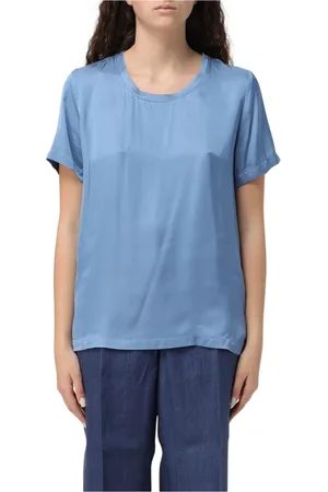 Liu Jo Dames, Blouses & Shirts, Blauw, Maat: M Zijde