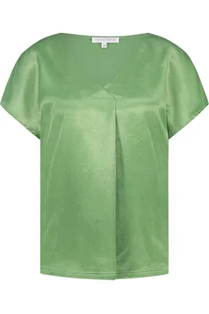 Tramontana Dames, Blouses & Shirts, Groen, Maat: 3XL Satijn