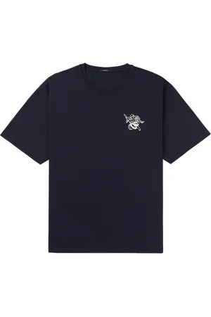 Denham Heren, Tops, Blauw, Maat: S Katoen