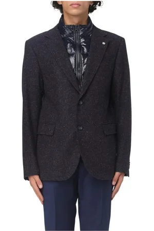 Manuel Ritz Heren, Jassen, Blauw, Maat: XL Wol