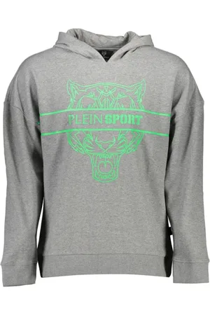 Philipp Plein Heren, Sweatshirts & Hoodies, Grijs, Maat: S Katoen