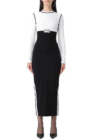 Jean Paul Gaultier Dames, Jurken, Zwart, Maat: XS Katoen