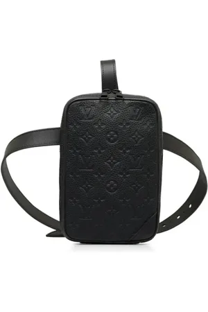 LOUIS VUITTON Heren, Pre-owned, Zwart, Maat: ONE Size Leer