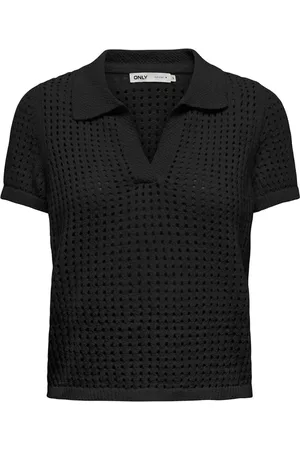 ONLY Dames, Tops, Zwart, Maat: L Katoen