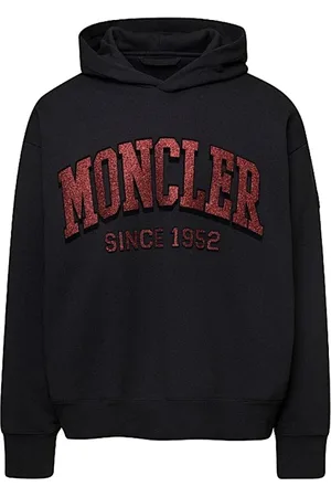 Moncler Heren, Sweatshirts & Hoodies, Zwart, Maat: XL Katoen