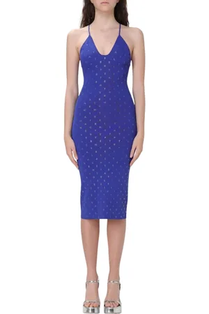 Elisabetta Franchi Dames, Jurken, Blauw, Maat: S