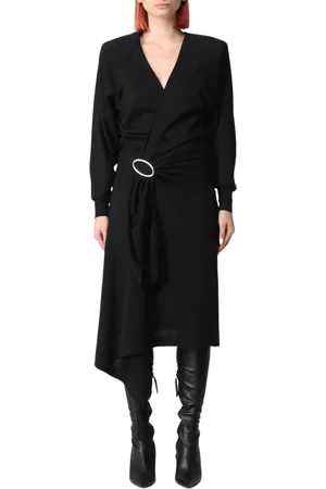 The Attico Dames, Jurken, Zwart, Maat: 2XS Wol