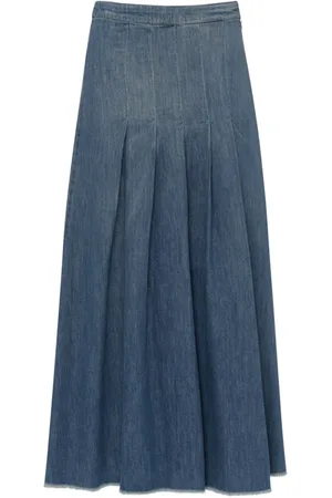 Nine In The Morning Dames, Rokken, Blauw, Maat: W29 Denim
