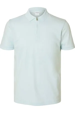 SELECTED Heren, Tops, Blauw, Maat: L Katoen