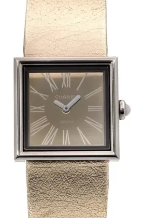 CHANEL Dames, Pre-owned, Geel, Maat: ONE Size Leer