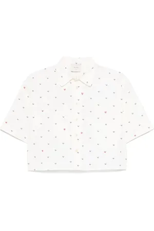 ALYSI Dames, Blouses & Shirts, Wit, Maat: XS Wol