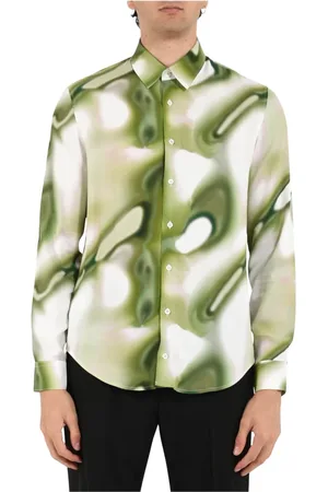 Patrizia Pepe Heren, Overhemden, Veelkleurig, Maat: 2XL Viscose