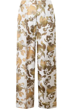 Max Mara Dames, Broeken, Bruin, Maat: XS Zijde