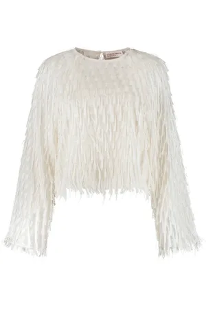 Studio Amaya Dames, Blouses & Shirts, Wit, Maat: XS
